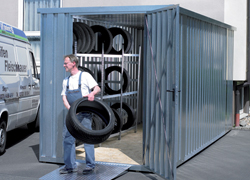 Lagerraum Lagerhalle Reifen Container Lager Gartenhaus Außenlager